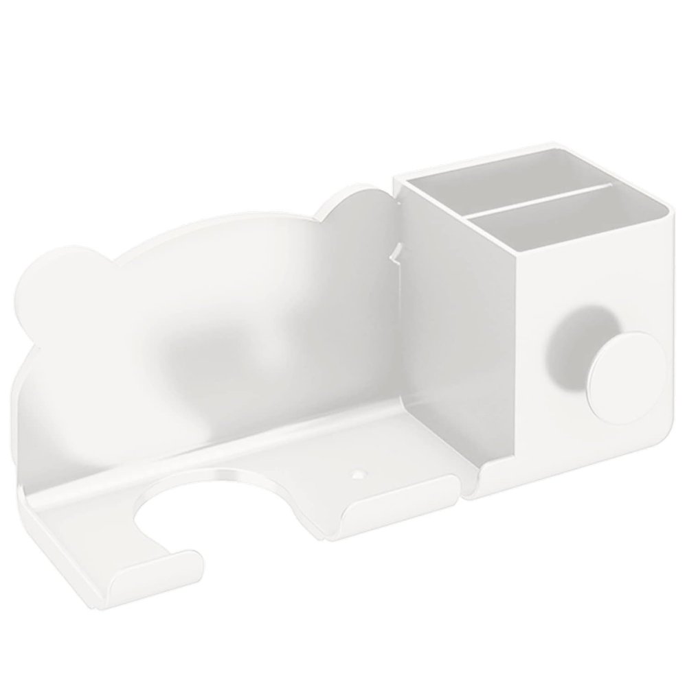 Wall Mounted Hair Dryer Holder, White (2)