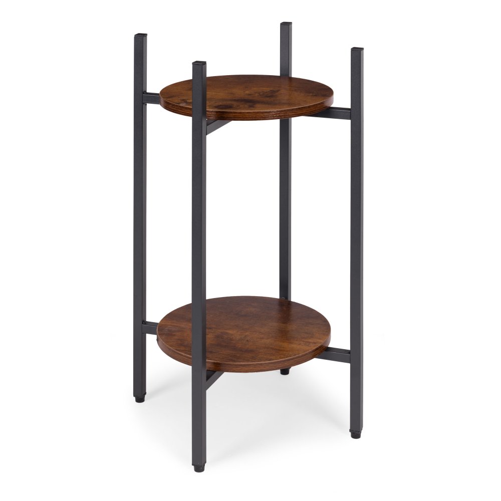 ModernHome 2 Tier Plant Stand Industrial Flower Pot Holder Loft Style for Indoor Plants (3)