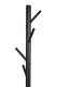 Coat Rack Stand Metal with 7 Hooks 177 cm ModernHome, Black