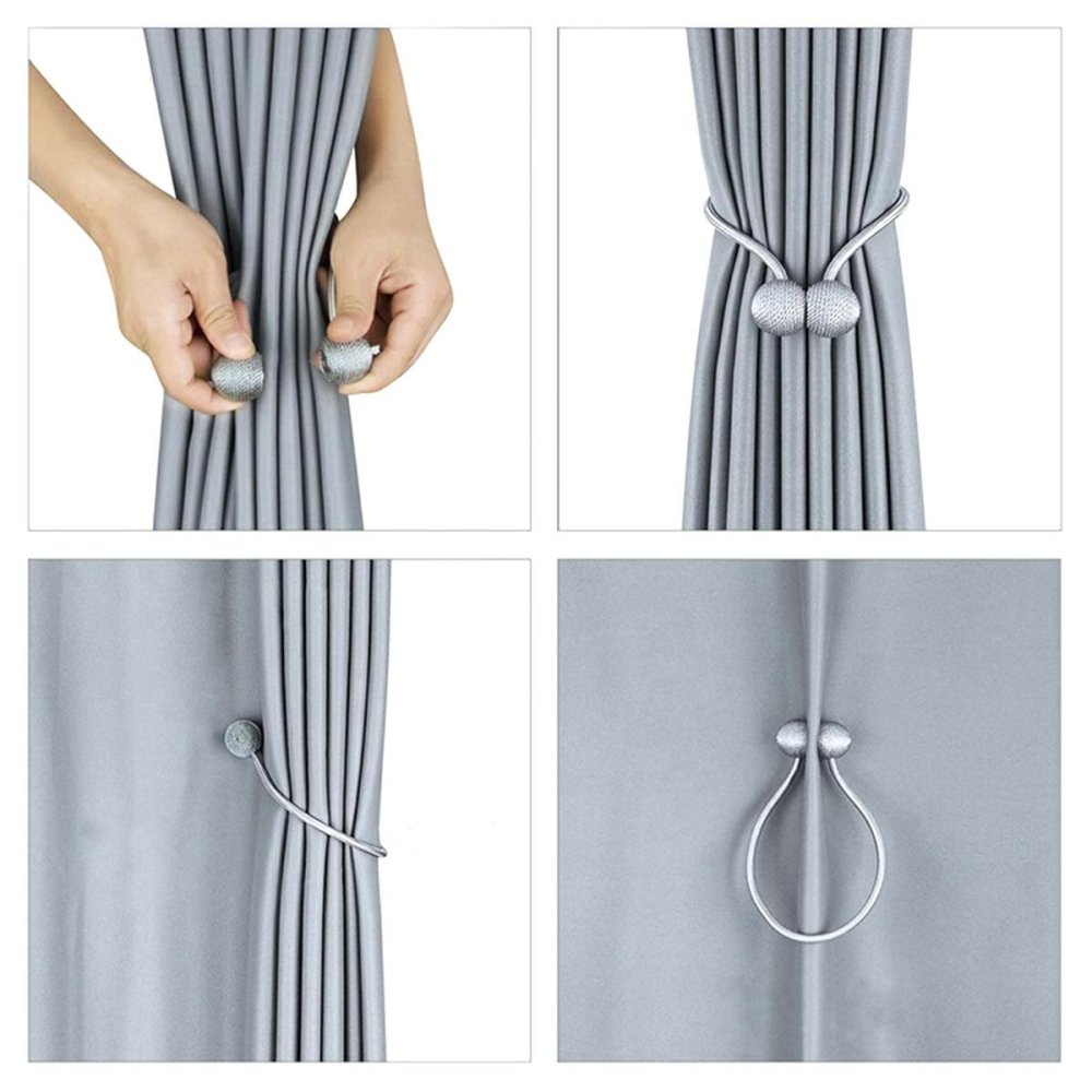 Bracket for curtains gray 2pcs (1)