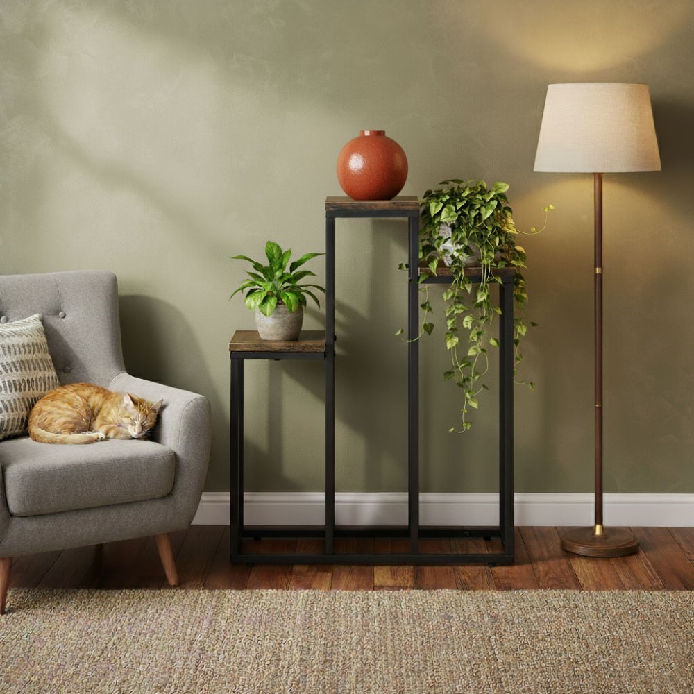 3 Tier Plant Stand Indoor Metal Plant Shelf in Industrial Style ModernHome (0)