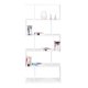 Modern 5-Shelf Bookcase for Living Room and Office, White