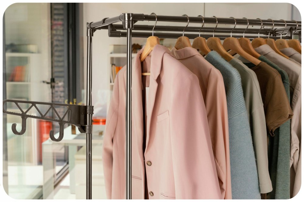 Massido MS-866 Large Clothes Hanger Rack Open Wardrobe with Storage Shelves Clothe Closet (0)