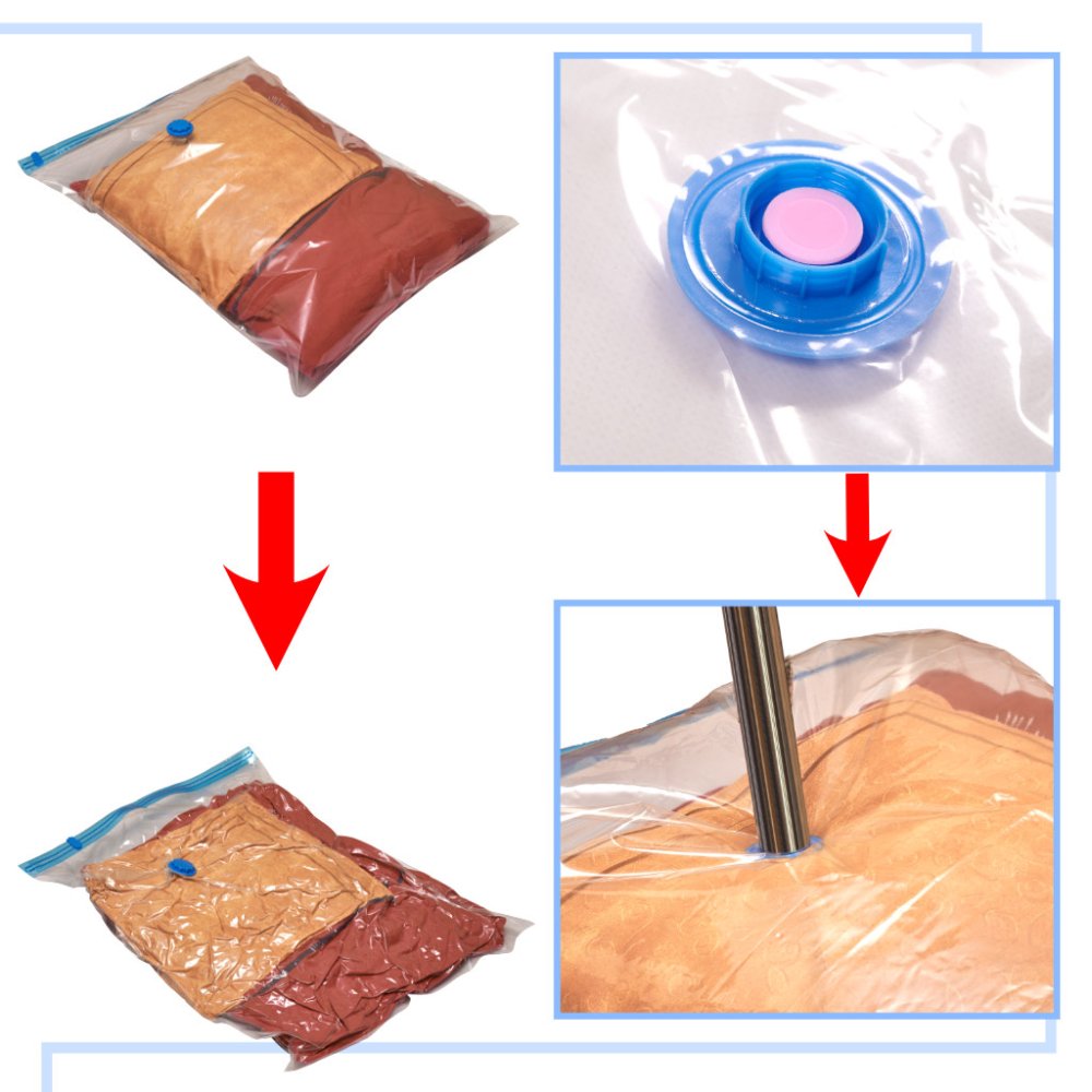 Set of vacuum bags for storing clothes 5 pcs, 60x80 cm (0)