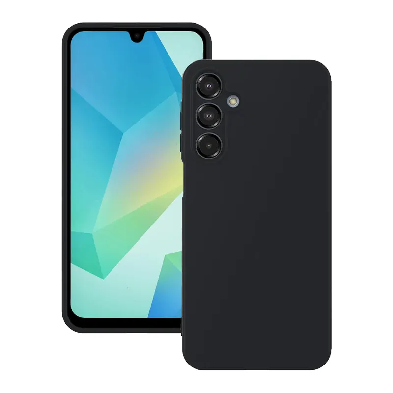 Samsung Galaxy A56 ( SM-A566B / DS ) Matt Silicone Color Case Cover, Black