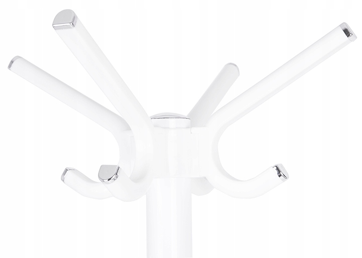 ModernHome Standing Coat Rack with 14 Hooks, 180 cm, White (0)