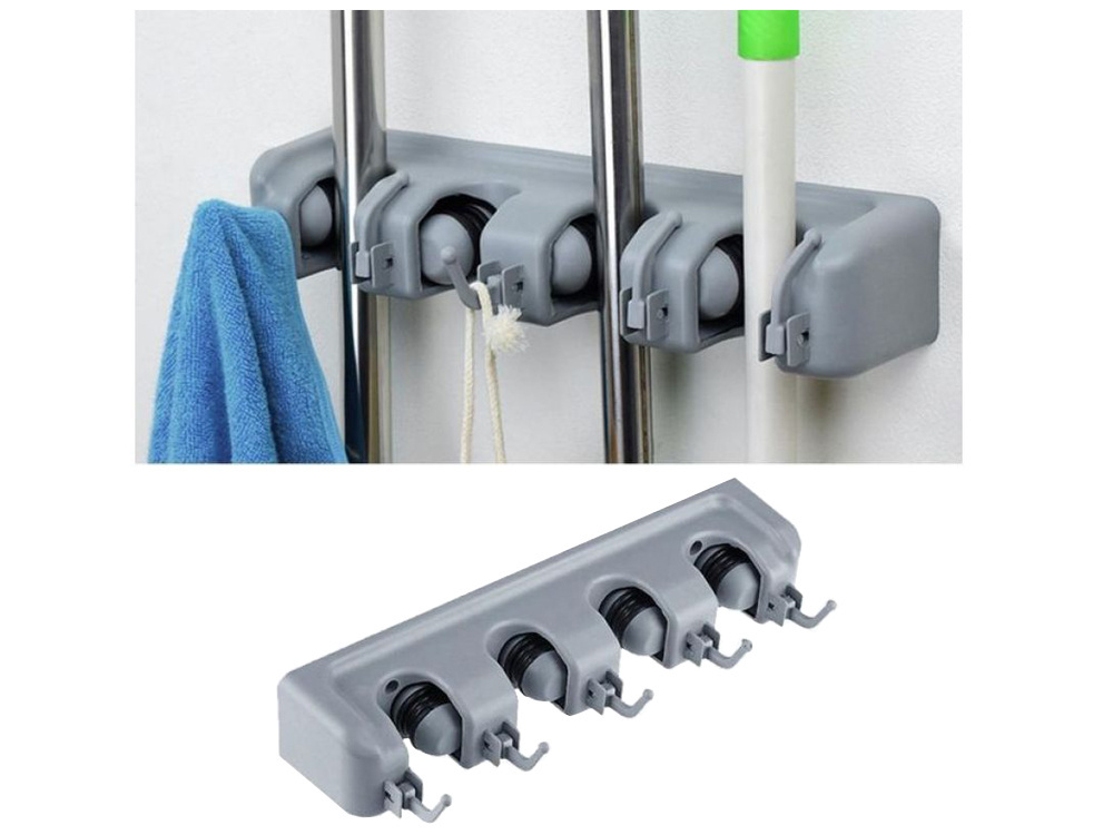 Tool Rack and Brush Mop Hanger Holder Organizer (0)