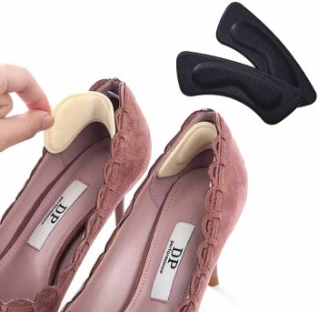 Self-Adhesive Foam Heel Grips 3mm Shoe Inserts, Black