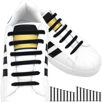 Silicone Shoe Laces, 16 pcs.