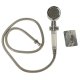 Water Saving Shower Head with Filter and Hose, Silver