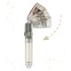 Water Saving Shower Head with Filter, Silver/Gold, without Hose