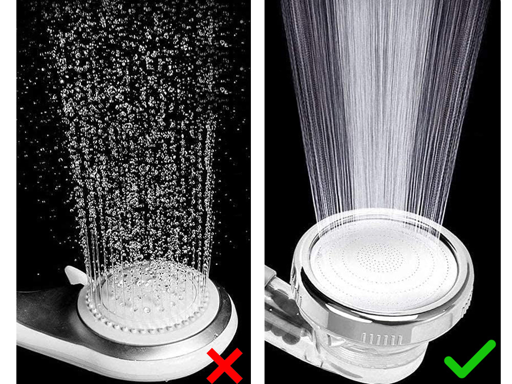 Shower Handset with Stone Filter (without Hose), 21 cm (3)