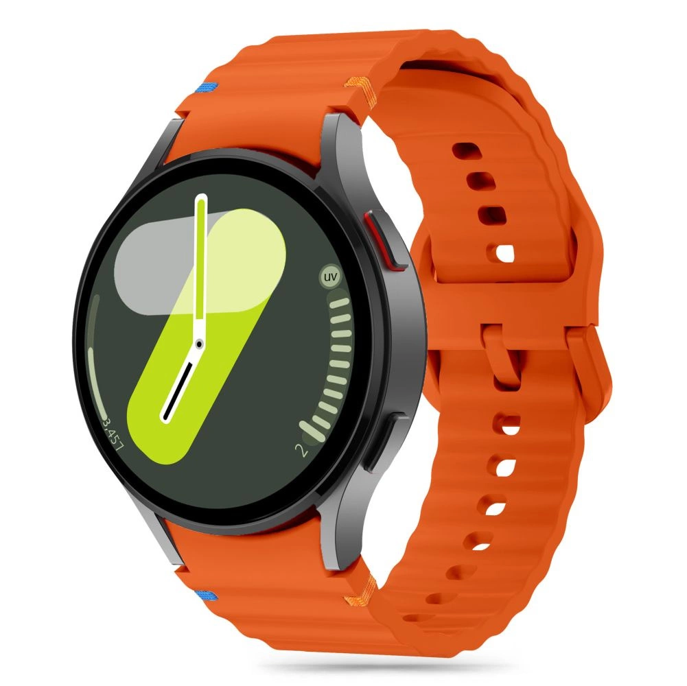 Tech-Protect Silicone Sport Strap for Samsung Galaxy Watch 4 / 5 Pro 6 7 FE - orange