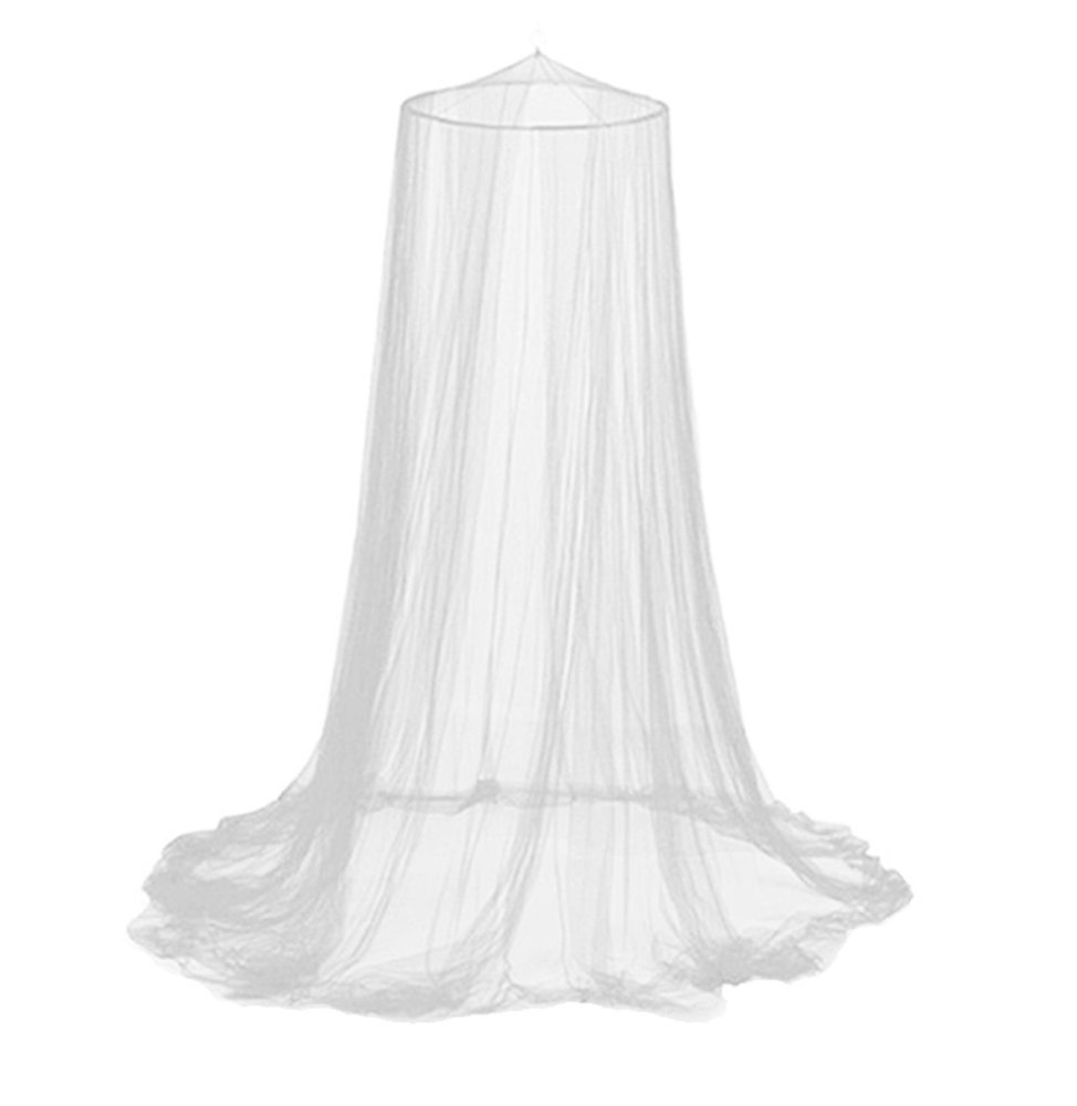 Bed Canopy Mosquito Net for Single & Double Beds, White (0)