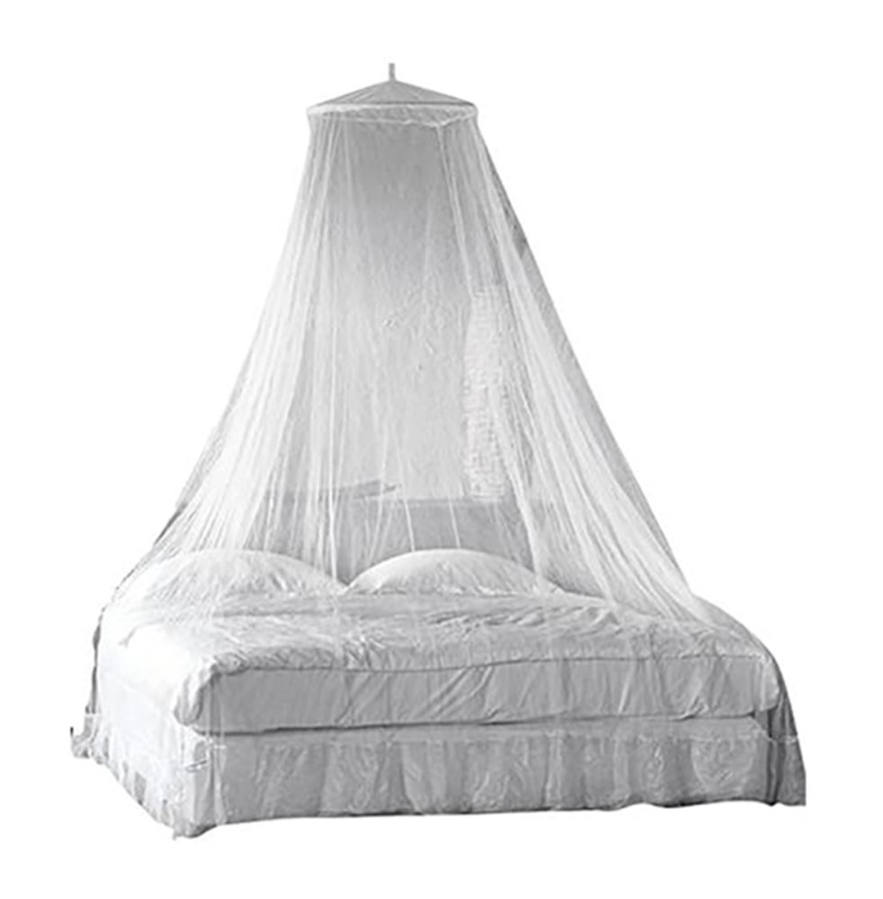 Bed Canopy Mosquito Net for Single & Double Beds, White (1)