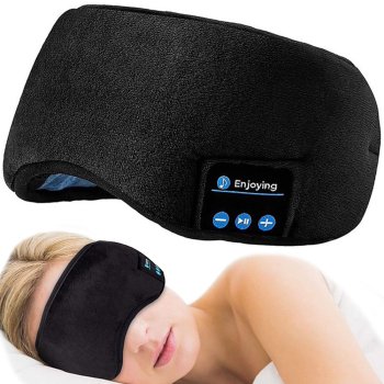 Blindfold For Sleeping, Mask with Bluetooth Earphones, For Meditation and Relaxation