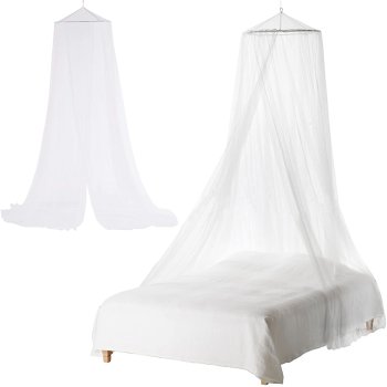 Large Mosquito Mesh Net Anti-Insect Screen Canopy Over Bed, 220x360 cm