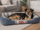 Soft Dog Bed for Medium Dogs, Plush Comfortable Pet Sofa Lounger, Grey