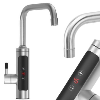 Electric Instant Water Heating Tap with LCD Display, 3000 W, 220–230 V