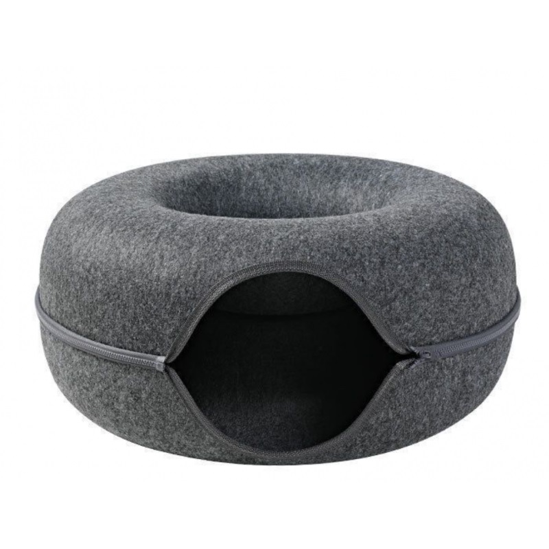 Cat tunnel bed, 50 cm, dark grey (2)