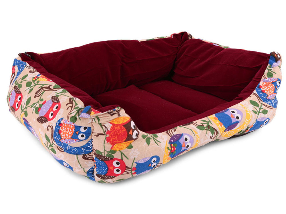 Large pet bed with cushion, XL, 62x48x15 cm (1)