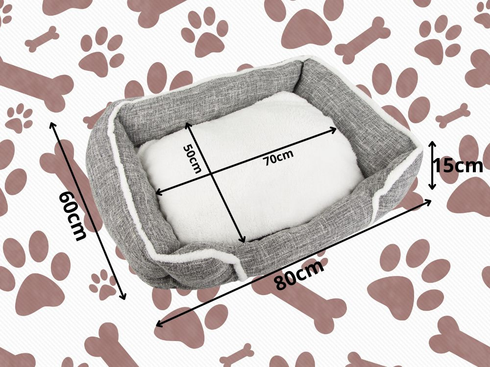 Soft and comfortable dog bed with pillow, XL size (0)