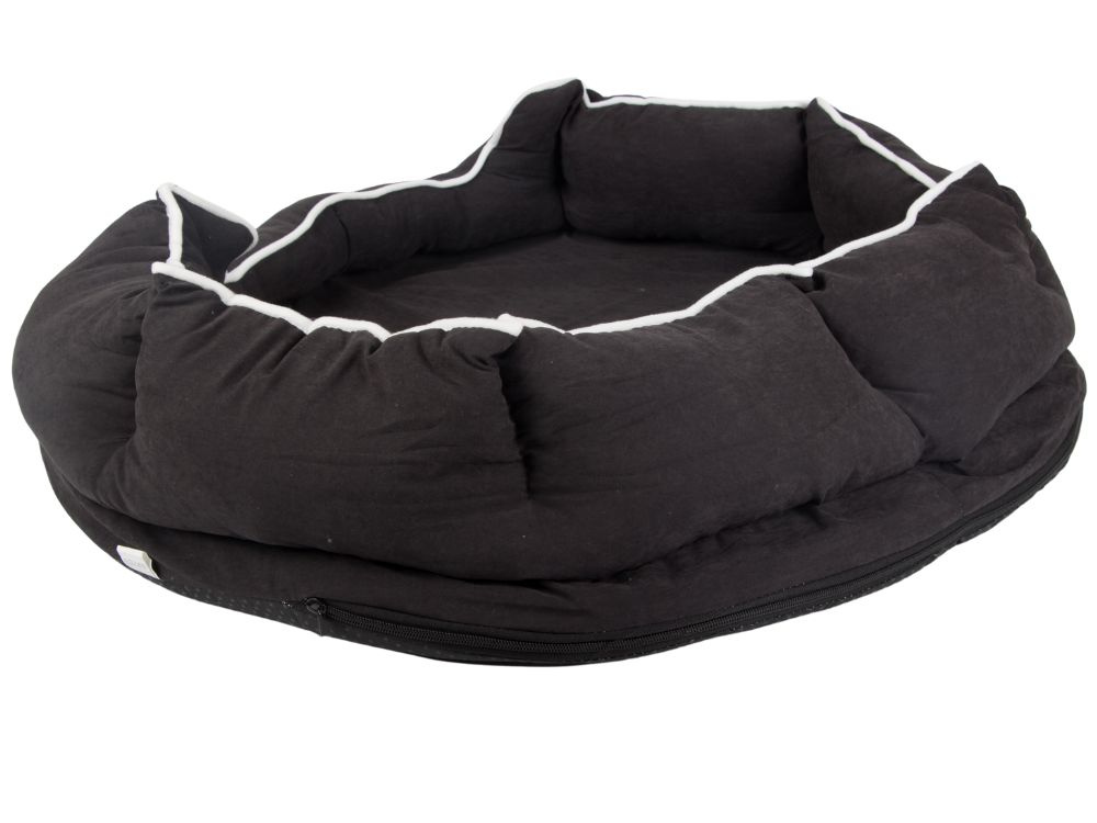 Soft plush pet bed with cushion for dogs and cats, 60x70cm (3)