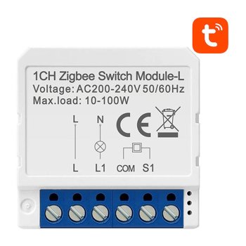 Avatto LZWSM16-W1 1-Channel ZigBee Smart Switch Module No Neutral, White