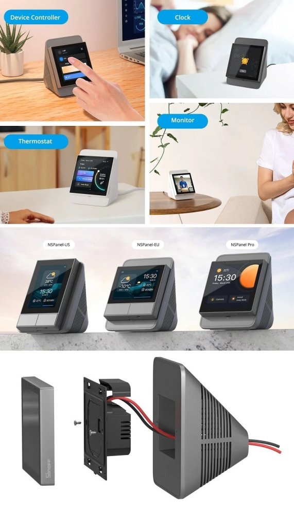 Desktop Stand SONOFF NSPanel & NSPanel Pro, Dim Gray (0)