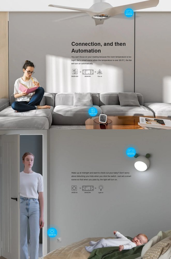 Sonoff BasicR4 WiFi Smart Switch 1-Channel 2400W 10A (1)