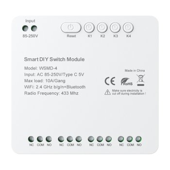4-Channel Smart Switch Module Avatto WSMD-4 250V