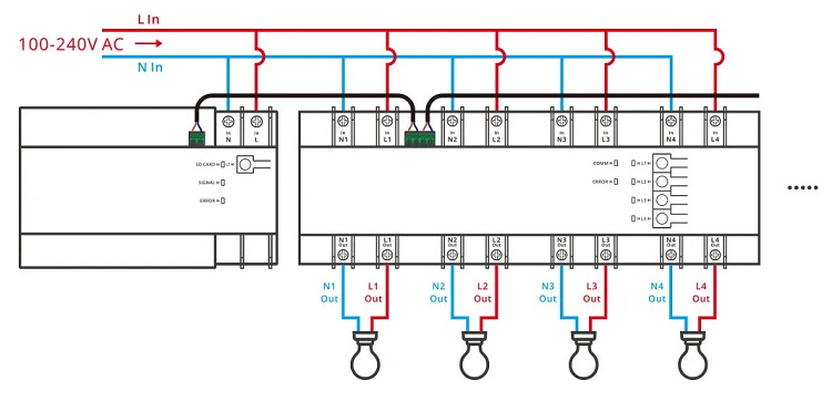 SONOFF SPM-4Relay Smart Stackable Power Meter 4-Relay Module, White (3)