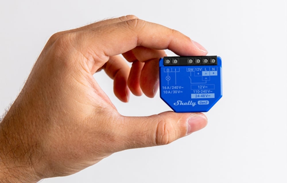 Smart Controller Shelly 1 Gen3 Set of 4 16A Wi-Fi/BT (2)