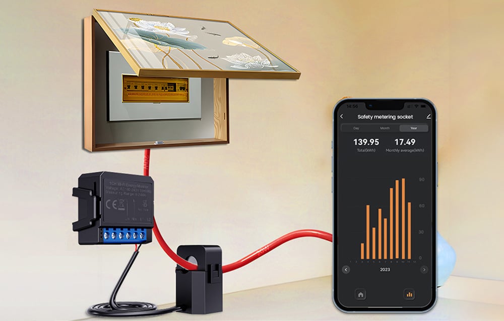 Smart Bi-Directional Energy Meter Avatto ZWPM16-1 ZigBee 80A (1)