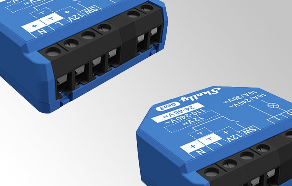 Smart Controller Set Shelly 1 Gen3 WiFi/Bluetooth 16A (2)