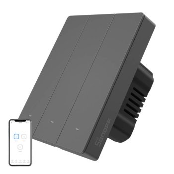 Sonoff M5-3C-80 Smart Wall Switch 3-Gang Wi-Fi Mechanical Buttons