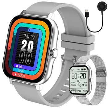 Sports Smartwatch for Men and Women with Bluetooth Calls, Grey