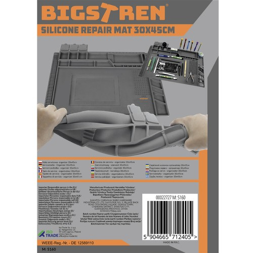 Silicone Service Mat and Organizer 30x45cm Bigstren 22727 (0)