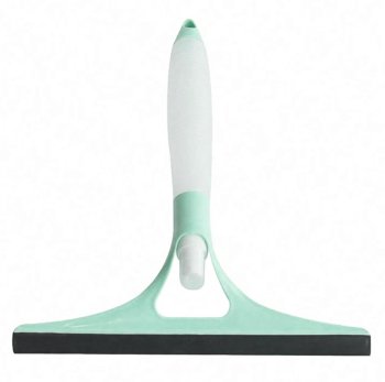 3-in-1 window cleaner with water tank and spray, white-blue