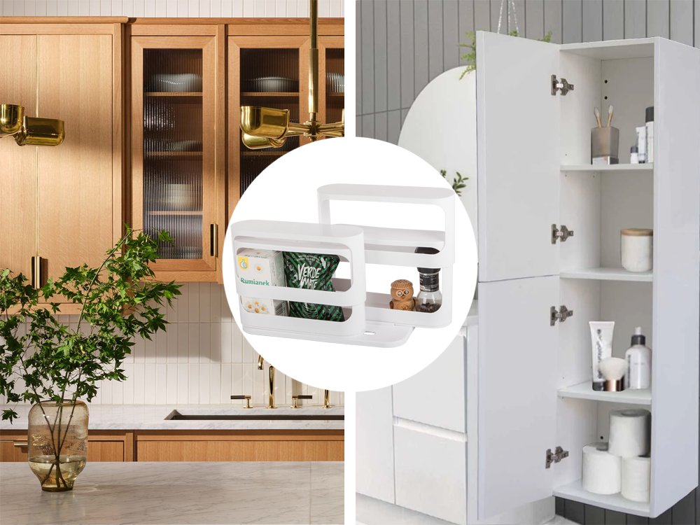 Rotating Kitchen Organiser for Spices, 14×31×28 cm, White (1)