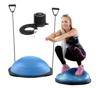 4Fizjo BOSU Balance Trainer Half Ball Dome Platform 60cm, Blue