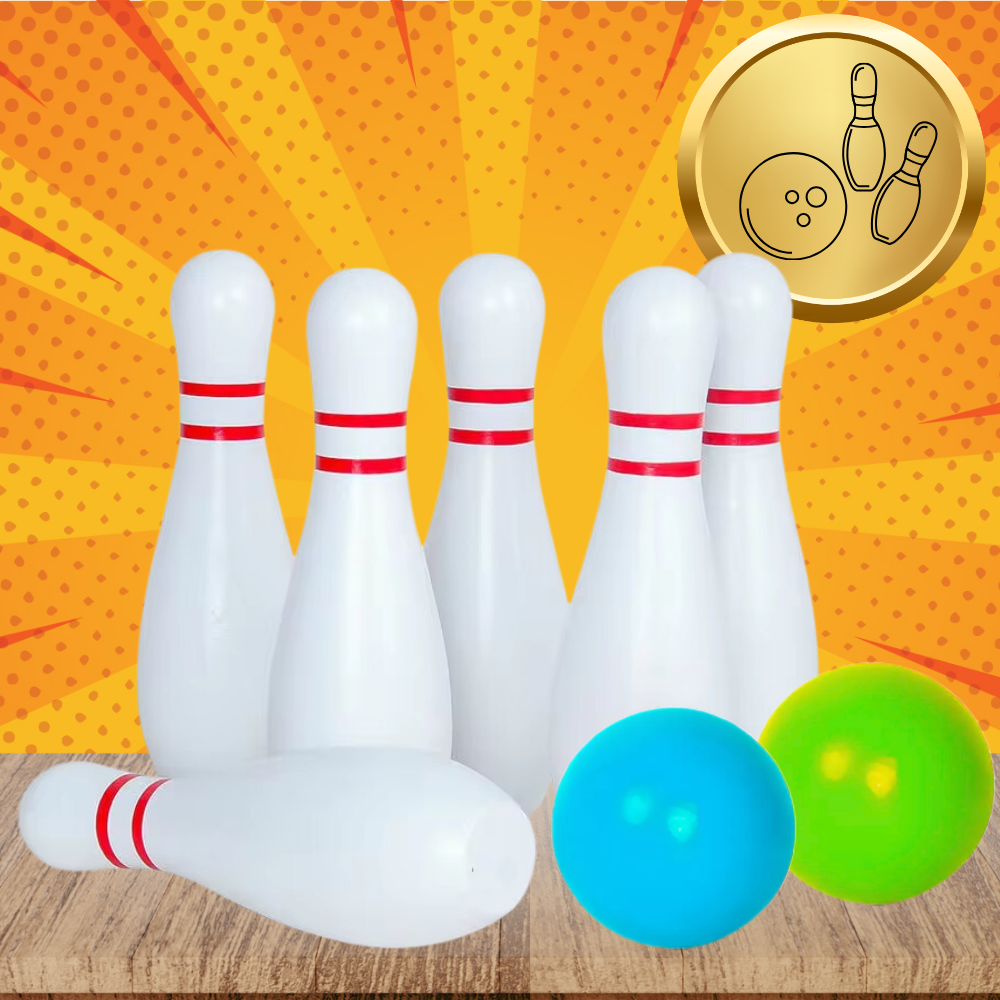 Sensory Kids Bowling Set, Indoor Bowling Game for Toddlers, White (0)