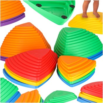 Balancing Stepping Stones for Kids, Sensory Path Toy, 11-Piece Set, Colorful