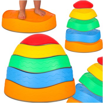 Sensory Stepping Stones for Balance Training, The Floor is Lava Game, 5 pcs