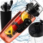 Trizand 1L Water Bottle with Fruit Infuser and Sleeve 25815