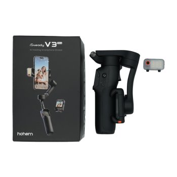 Hohem iSteady V3 Ultra Smartphone Gimbal with AI Tracking & Detachable Remote - Black