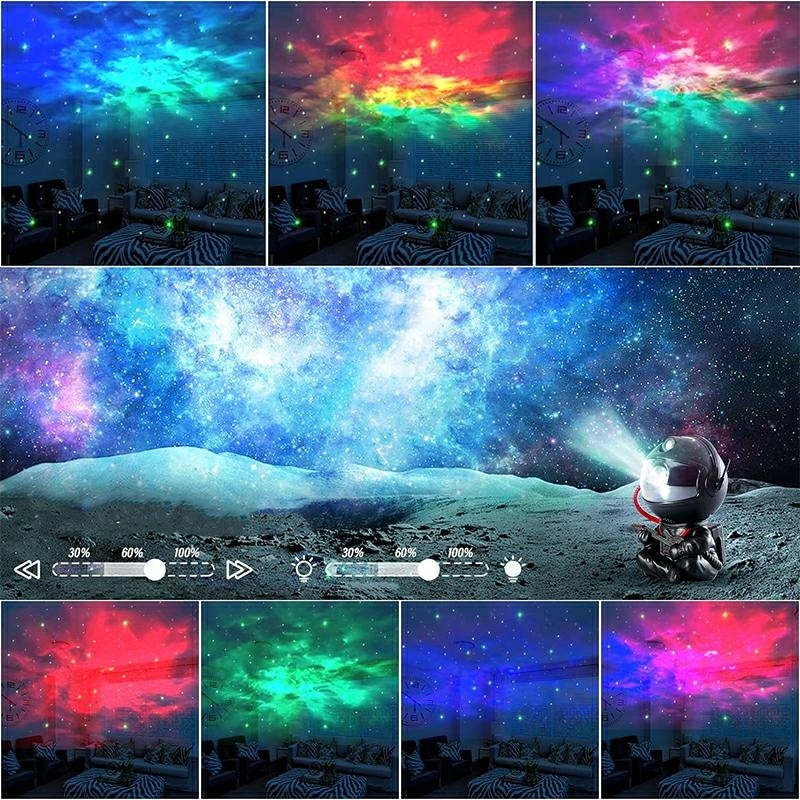 Astronaut Star Projector Galaxy Night Light with Remote Control (1)