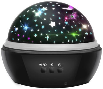 Rotating Kids Bedside Lamp Projector Night Light Magic Disco Ball Party Light