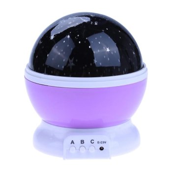 Dream Rotating Night Star Projection Lamp, PURPLE