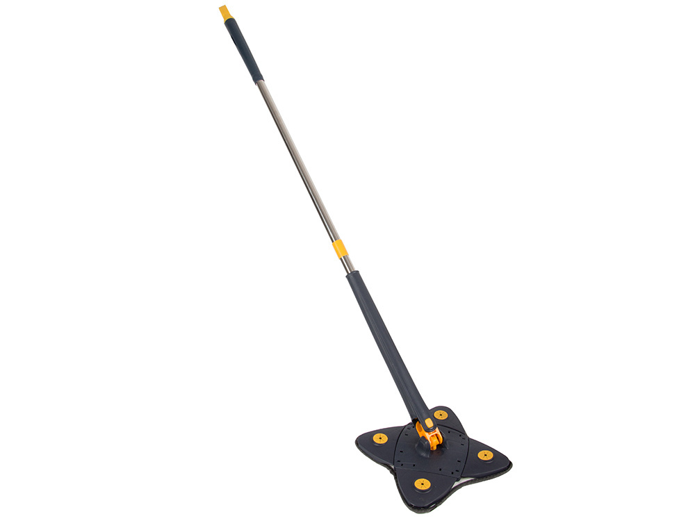 Flat floor mop with rotating wringer system, hygienic (2)